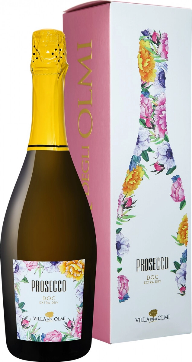 Игристое вино Villa degli Olmi, Prosecco DOC Extra Dry, Flower Label