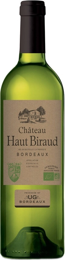 Вино Chateau Haut Biraud, Bordeaux AOC Blanc