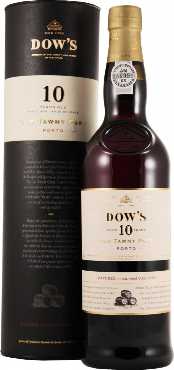 Портвейн Dow's, Old Tawny Port 10 Years, in tube