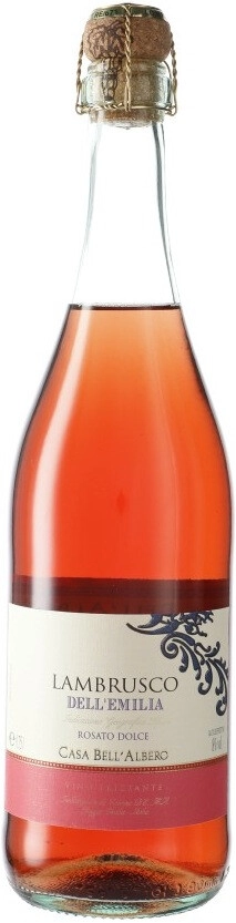 Игристое вино "Casa Bell'Albero" Lambrusco dell'Emilia IGT Rosato Dolce