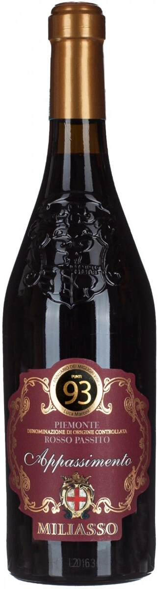 Вино Angelo Rocca e Figli, "Miliasso" Appassimento, Piemonte DOC Rosso Passito