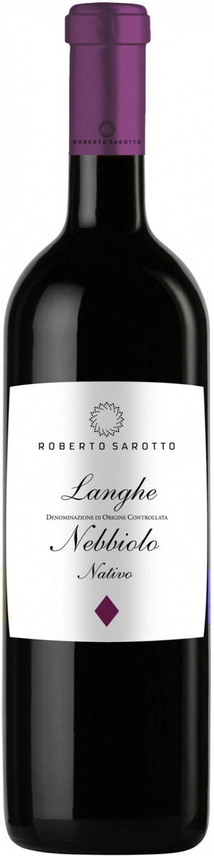 Вино Roberto Sarotto, "Nativo" Nebbiolo, Langhe DOC