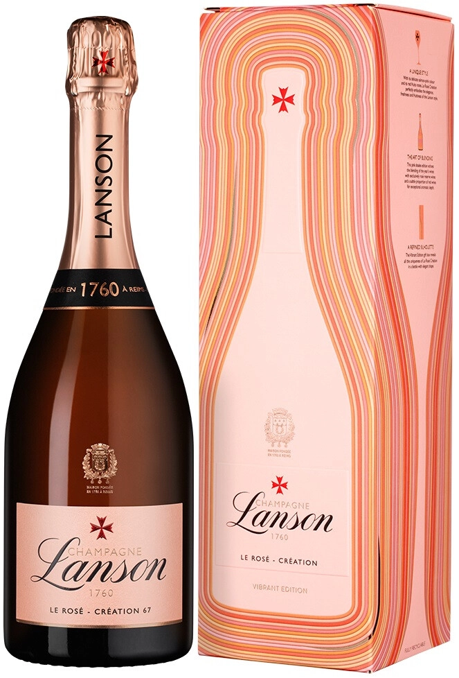 Шампанское Lanson, "Le Rose Creation 67" Champagne AOC