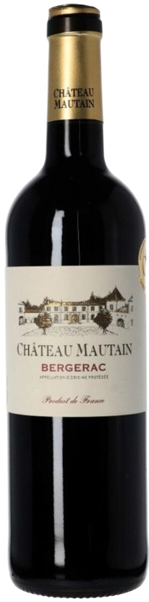 Вино Chateau Mautain, Bergerac AOP Rouge