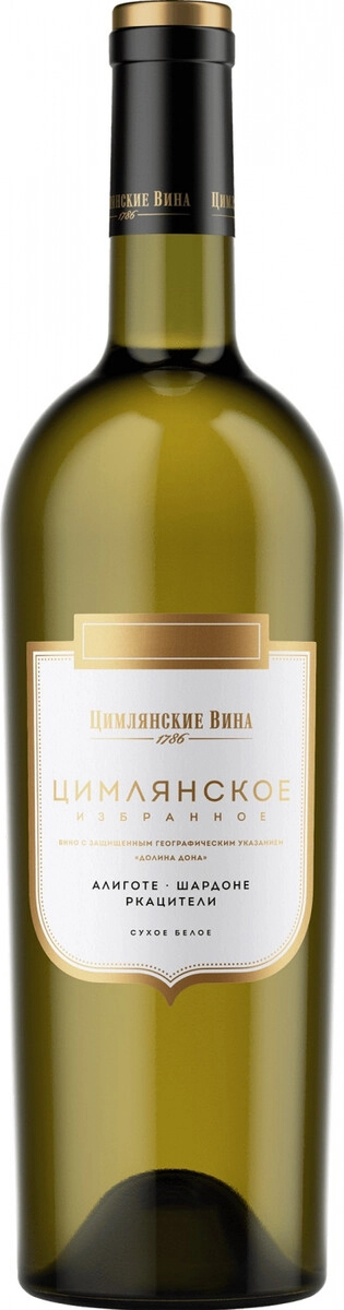 Вино Цимлянское, "Избранное" Алиготе-Шардоне-Ркацители