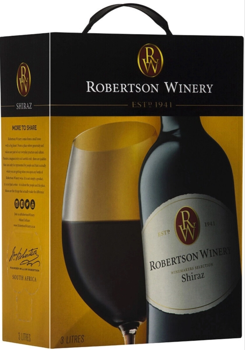 Вино Robertson Winery, Shiraz, bag-in-box