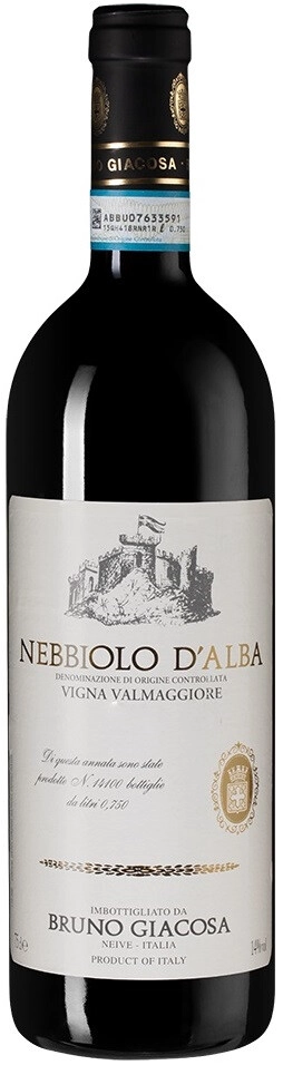 Вино Bruno Giacosa, "Valmaggiore" Nebbiolo d'Alba DOC