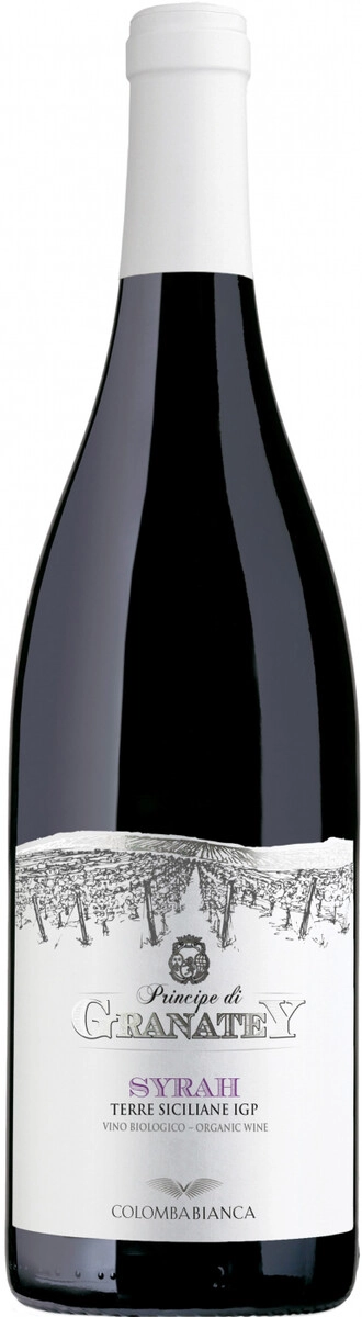 Вино Colomba Bianca, "Principe di Granatey" Syrah, Terre Siciliane IGP