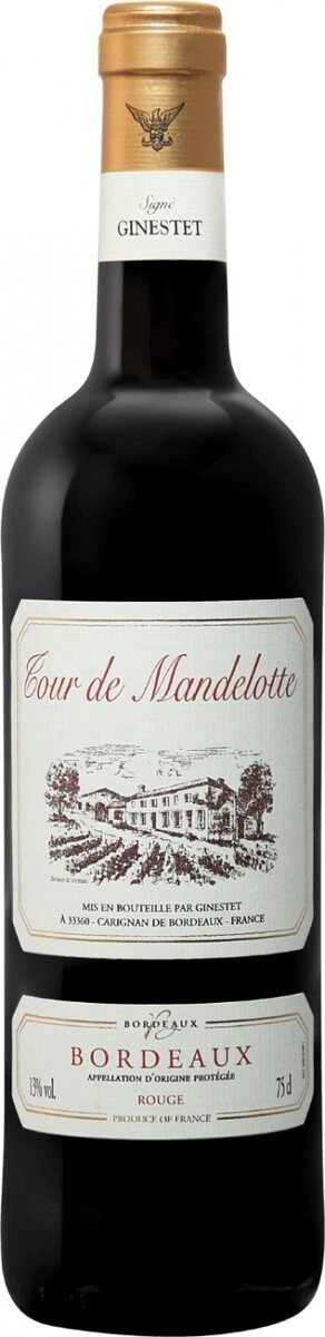 Вино "Tour de Mandelotte" Bordeaux AOC Rouge