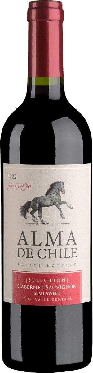 Вино "Alma de Chile" Cabernet Sauvignon Semi Sweet, Valle Central DO