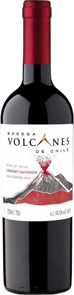 Вино Volcanes, Cabernet Sauvignon, Valle Central DO