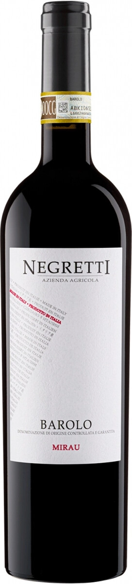 Вино Negretti, "Mirau", Barolo DOCG