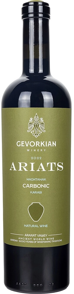 Вино Gevorkian Winery, "Ariats" Carbonic Karasi Red