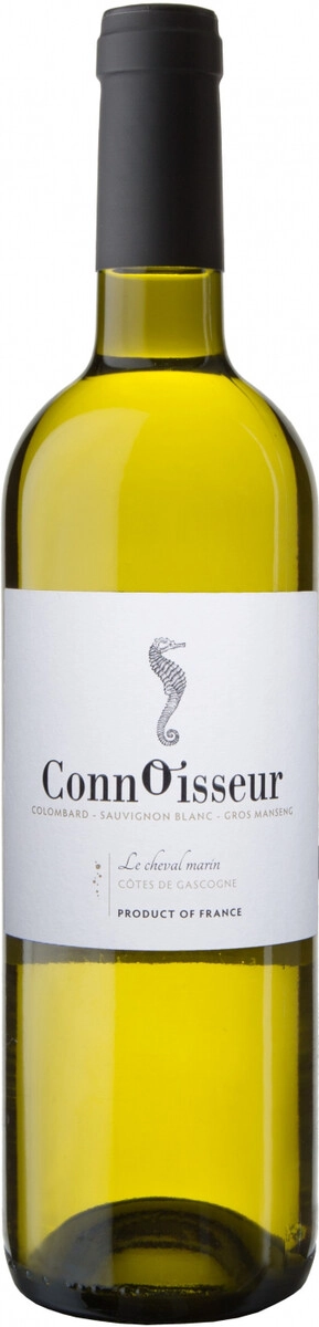Вино Connoisseur, "Le Cheval Marin" Colombard-Sauvignon Blanc-Gros Manseng, Cotes de Gascogne IGP