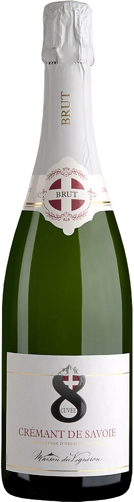 Игристое вино La Maison du Vigneron, "Cuvee 8" Brut, Cremant de Savoie AOP