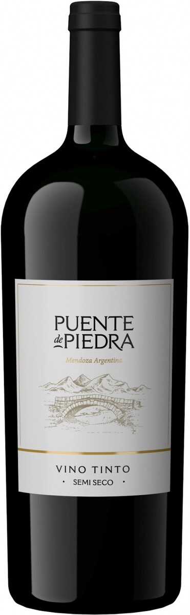 Вино "Puente de Piedra" Tinto Semi Seco