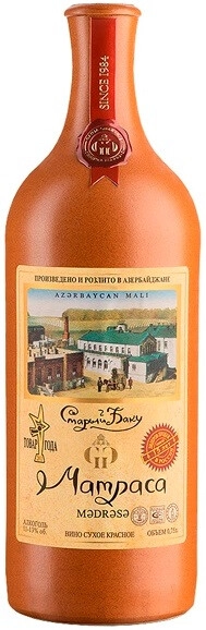 Вино "Старый Баку" Матраса, в керамической бутылке