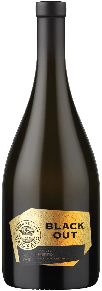Вино Myskhako, "Black Out" Merlot