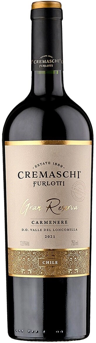 Вино Cremaschi Furlotti, Carmenere Gran Reserva, Valley del Loncomilla DO