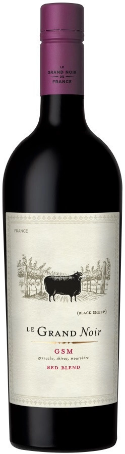 Вино "Le Grand Noir" GSM, Pays d'Oc IGP