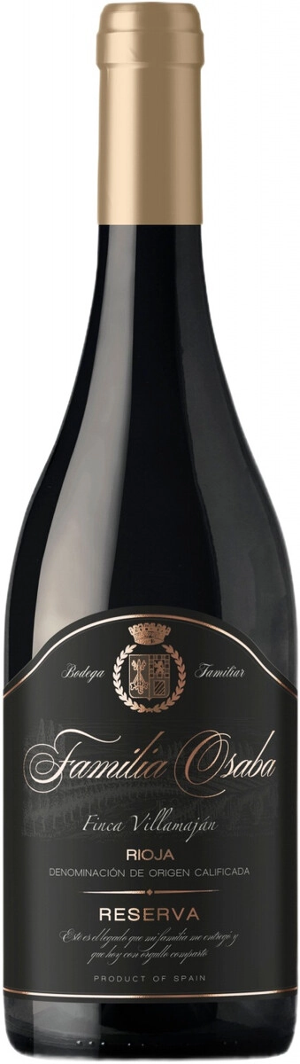 Вино "Familia Osaba" Reserva, Rioja DOC