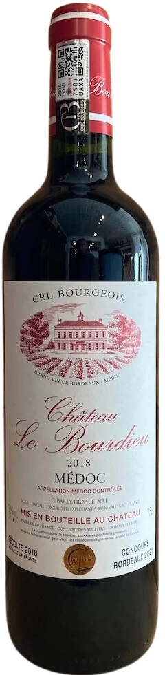 Вино Chateau Le Bourdieu, Medoc AOC Cru Bourgeois