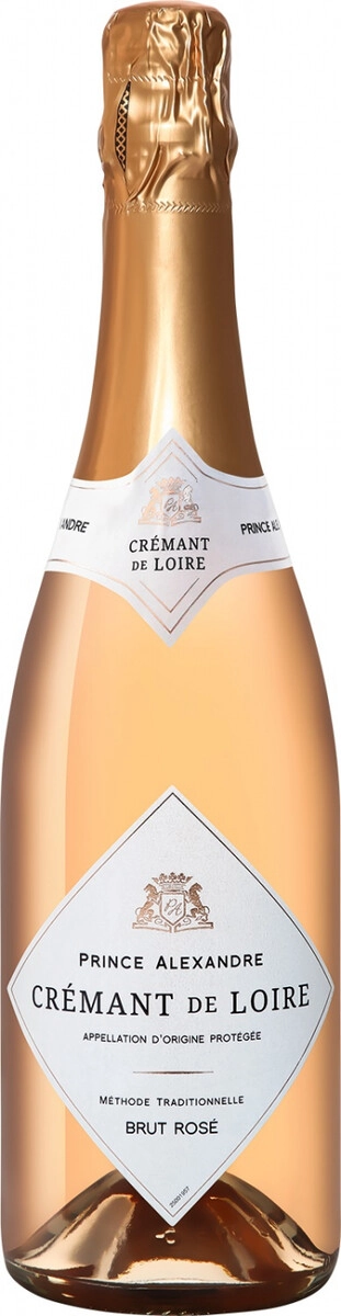 Игристое вино "Prince Alexandre" Cremant de Loire AOC Rose Brut