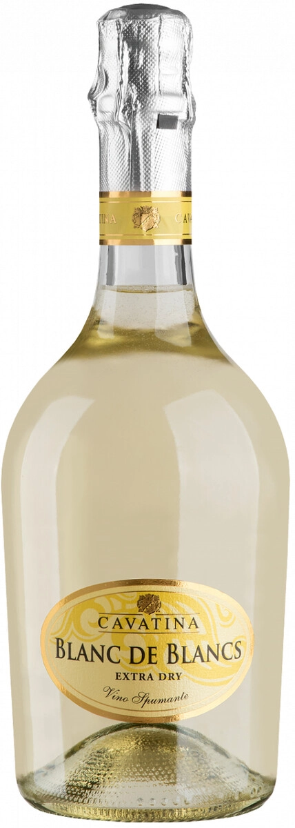 Игристое вино "Cavatina" Blanc de Blancs Extra Dry, bottle "Atmosphere"