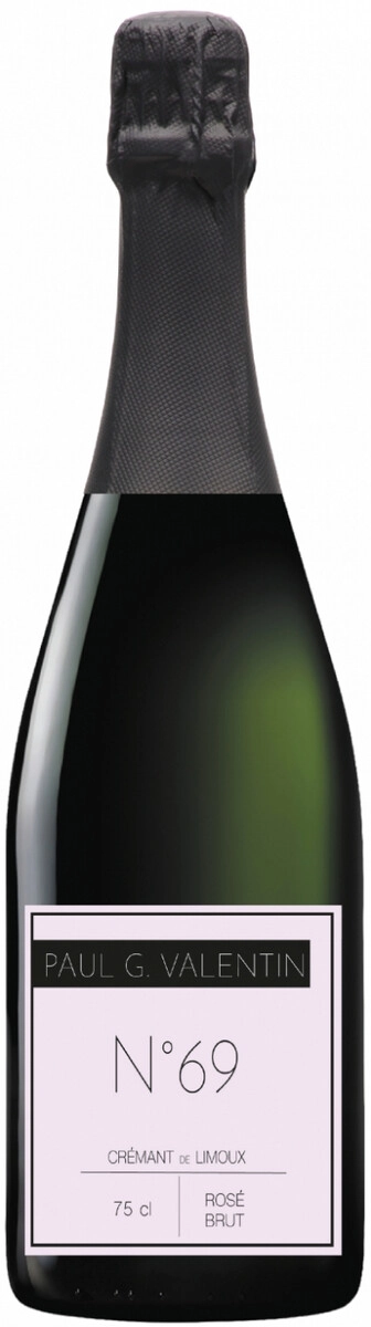 Игристое вино Paul G. Valentin, Cremant de Limoux "№69" Rose Brut AOC