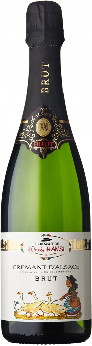 Игристое вино Arthur Metz, "Le Cremant de l'Oncle Hansi" Brut, Alsace AOP