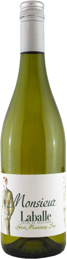 Вино Monsieur Laballe, Gros Manseng, Cotes de Gascogne IGP