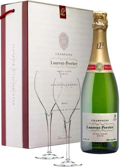 Шампанское Brut Laurent-Perrier with 2 glasses
