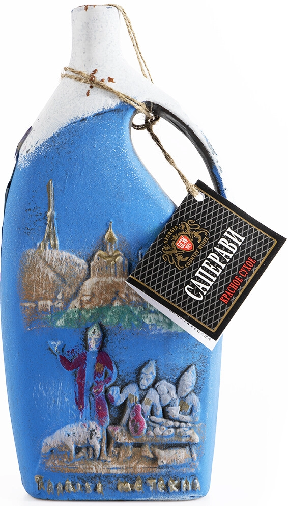 Вино Imedi-96, "Georgia Country Wines" Saperavi, ceramic jug