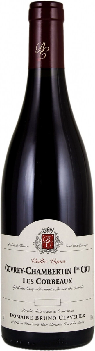Вино Domaine Bruno Clavelier, Gevrey-Chambertin 1er Cru "Les Corbeaux" Vieilles Vignes AOC