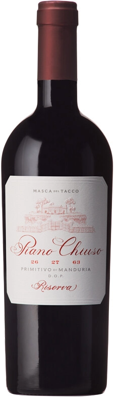 Вино Masca del Tacco, "Piano Chiuso" Riserva, Primitivo di Manduria DOP