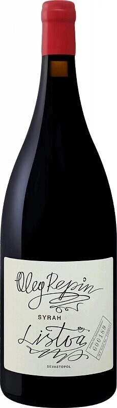 Вино Oleg Repin, "Listva" Syrah
