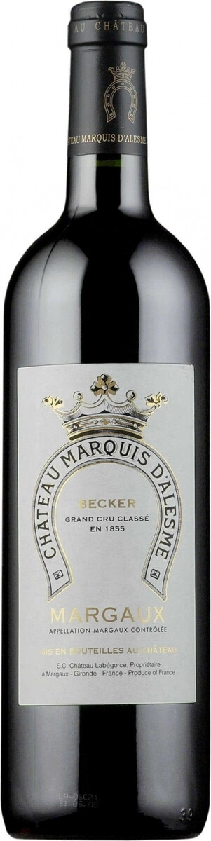 Вино Chateau Marquis d'Alesme Becker, Margaux AOC 3-me Grand Cru Classe