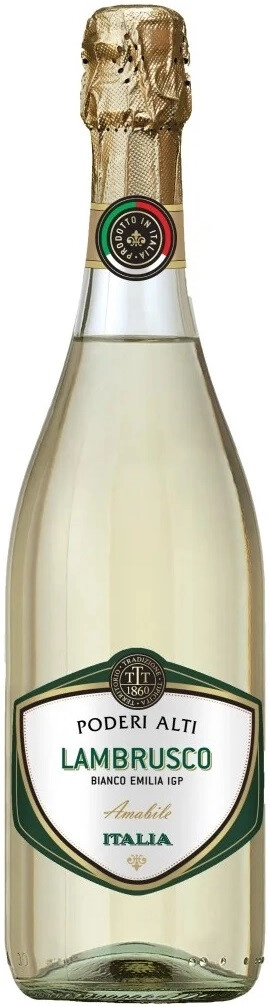 Игристое вино Lambrusco Dell'Emilia Poderi Alti IGT