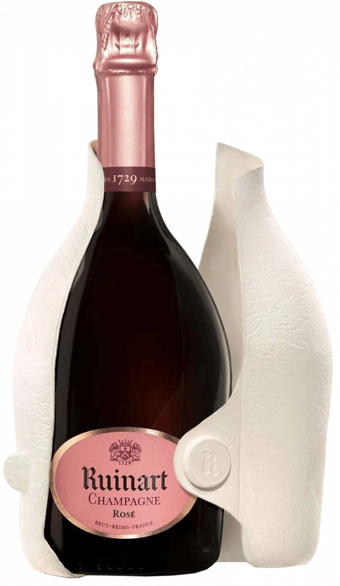 Шампанское Ruinart, Rose Brut, gift wrap "Second Skin"