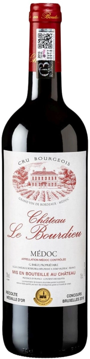 Вино Chateau Le Bourdieu, Medoc AOC Cru Bourgeois