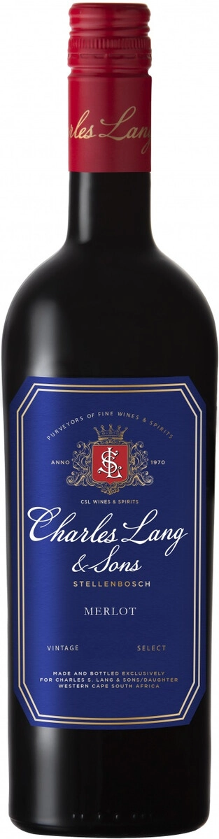 Вино Charles S. Lang & Sons, Merlot, Western Cape WO