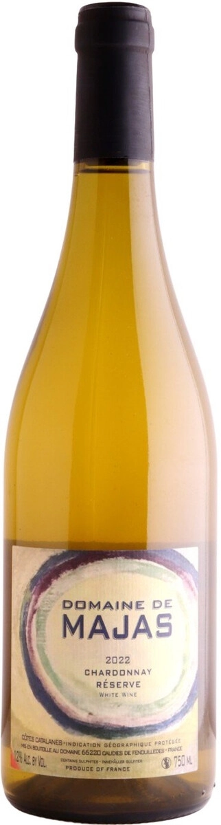 Вино Domaine de Majas, Chardonnay Reserve, Cotes Catalanes IGP