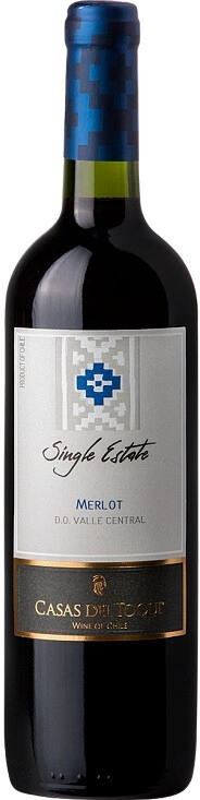Вино Casas del Toqui, "Single Estate" Merlot, Central Valley DO