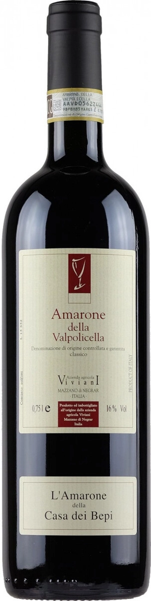 Вино Viviani, Amarone della Valpolicella Classico DOC "Casa dei Bepi"
