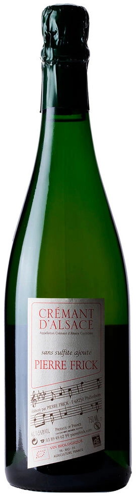 Игристое вино Pierre Frick, Cremant d'Alsace AOC Extra Brut, (Sans Sulfite Ajoute)