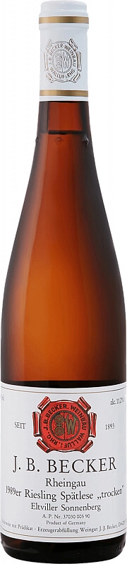 Вино J. B. Becker, Riesling Spatlese "Eltviller Sonnenberg"