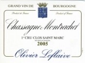Вино Chassagne-Montrachet 1er Cru AOC Clos Saint Marc