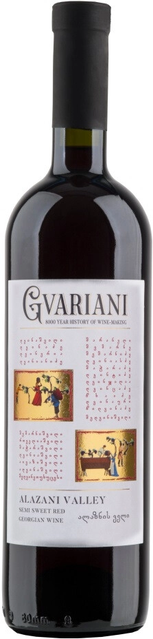 Вино "Gvariani" Alazani Valley Red Semi-Sweet