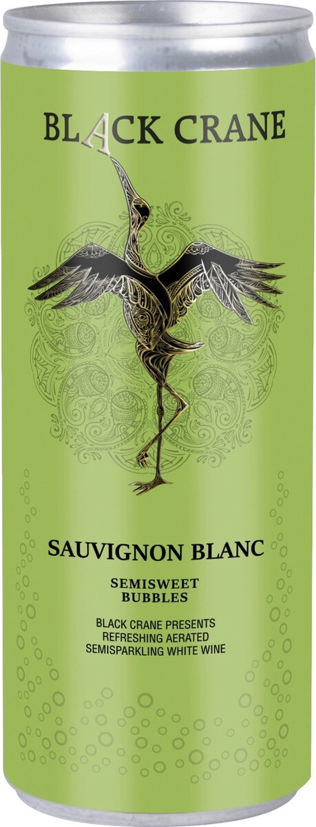 Игристое вино Kazayak Vin, "Black Crane" Sauvignon Blanc, in can