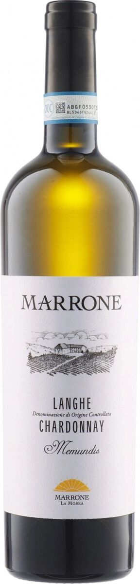 Вино Famiglia Marrone, "Memundis" Chardonnay, Langhe DOC